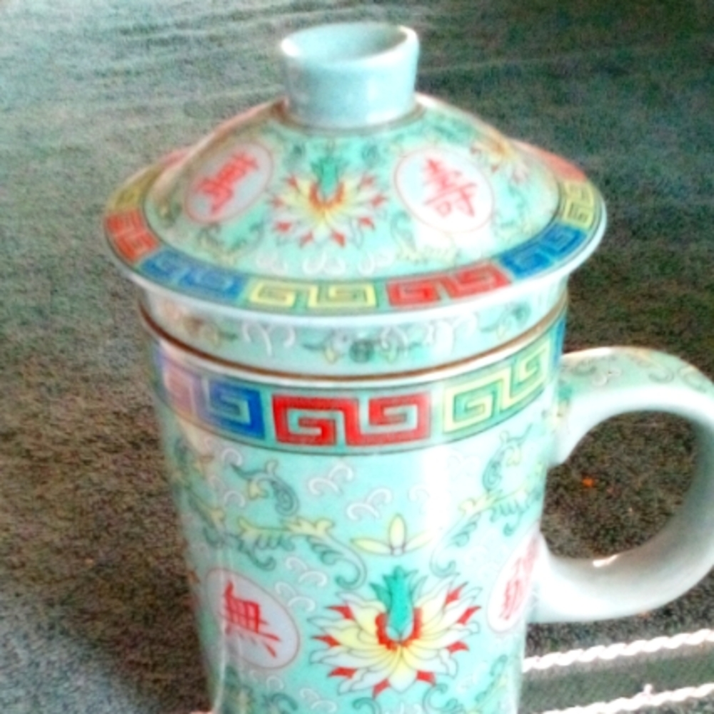 3 Piece Chinese Tea Cup w/Infusion